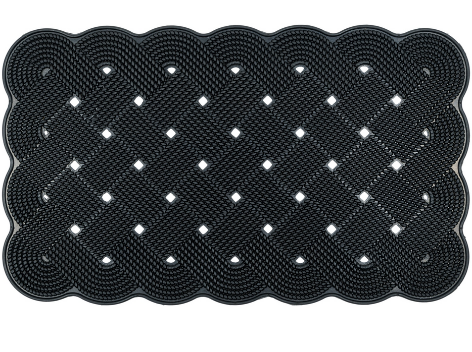 Levně Gumová rohožka - předložka SCRAPER černá 40x60 cm MultiDecor
