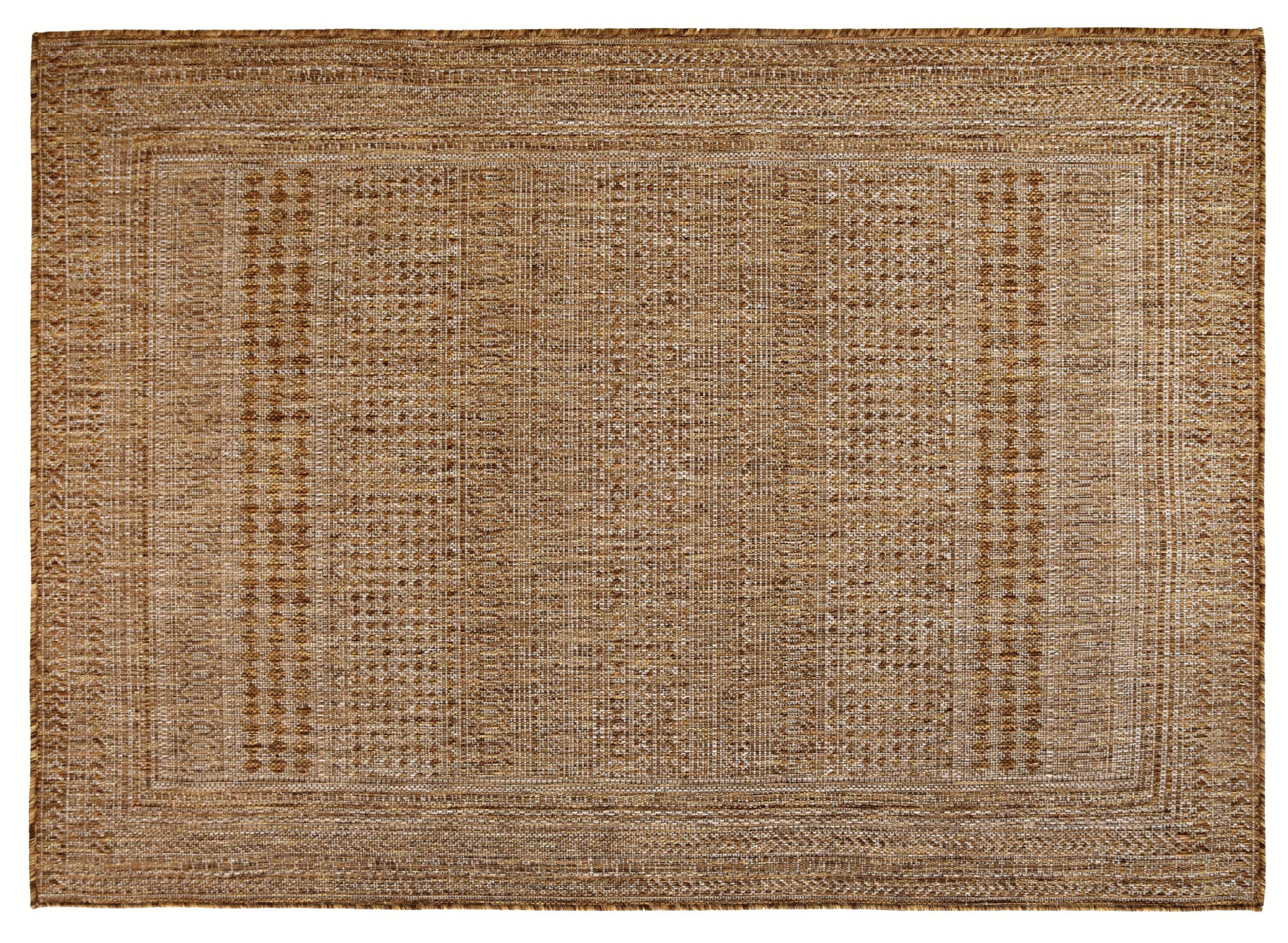 Venkovní vzorovaný koberec PANAMA 2777 natural 120x170 cm, 160x230 cm Mybesthome Rozměr: 120x170 cm