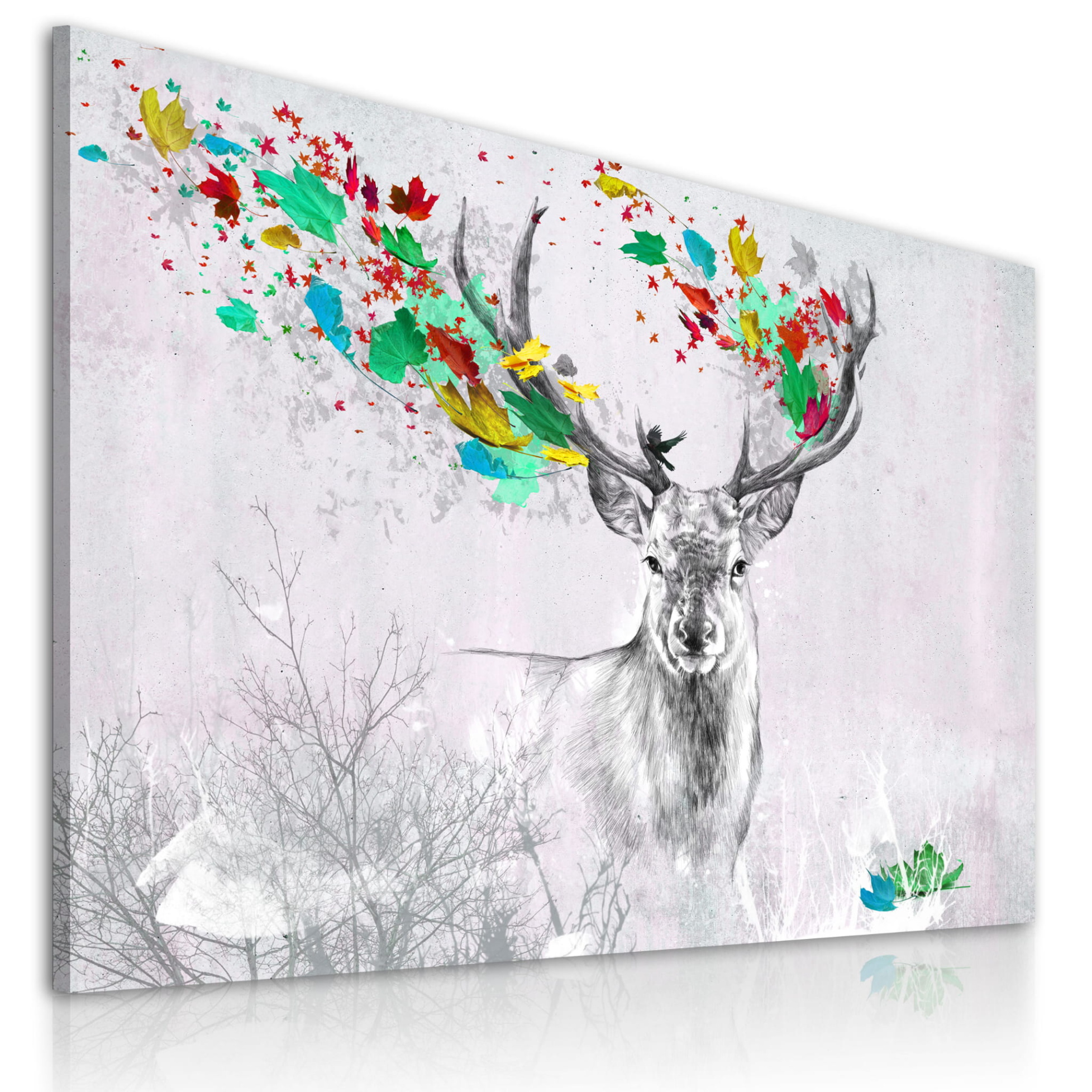 Obraz na plátně DEER DREAMS COLOR I různé rozměry Ludesign ludesign obrazy: 80x60 cm