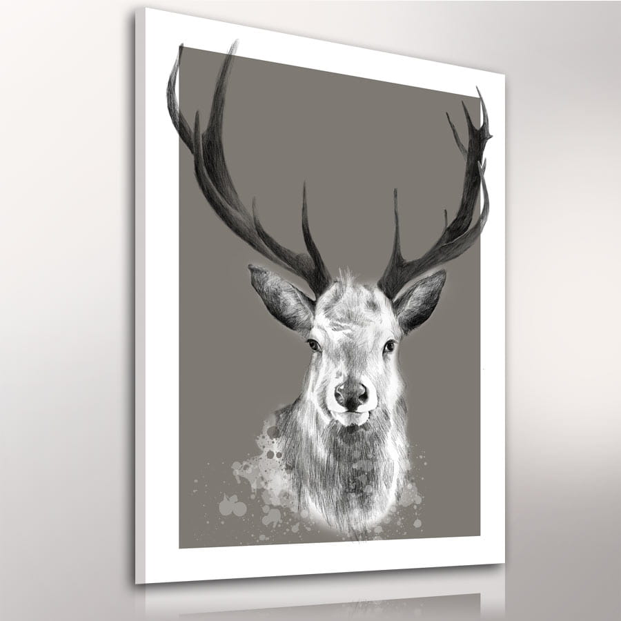 Obraz na plátně DEER B různé rozměry Ludesign ludesign obrazy: 80x60 cm