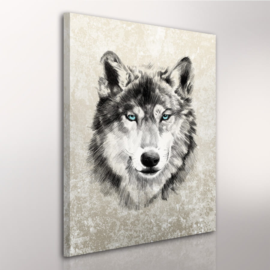 Obraz na plátně WOLF A různé rozměry Ludesign ludesign obrazy: 80x60 cm