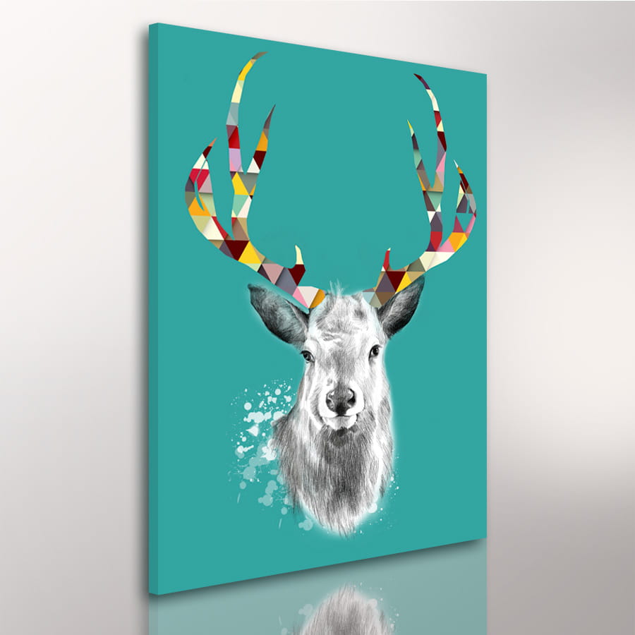 Obraz na plátně SCANDI DEER C různé rozměry Ludesign ludesign obrazy: 80x60 cm