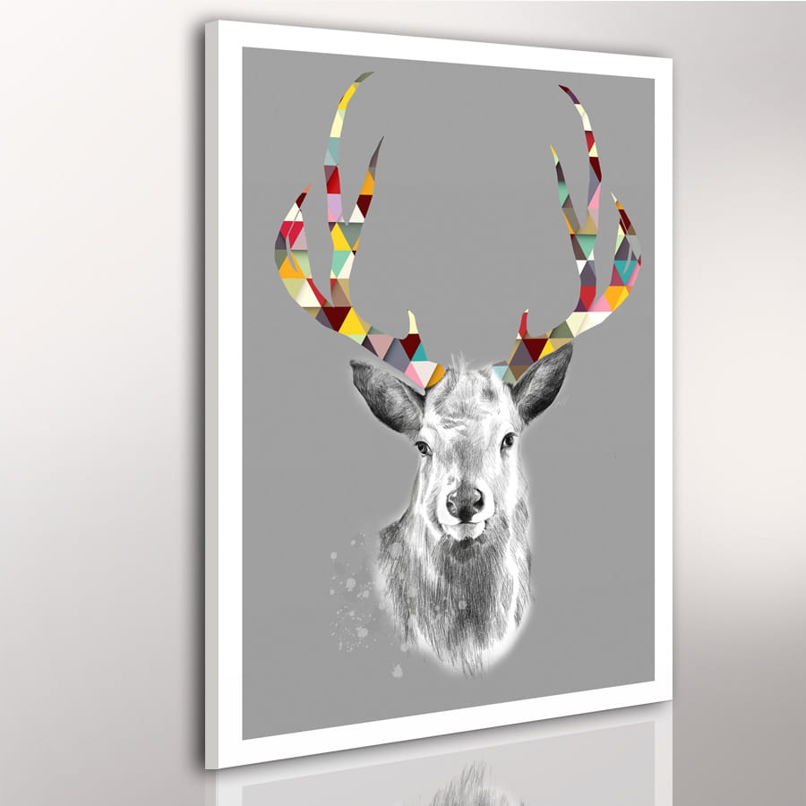 Obraz na plátně SCANDI DEER F různé rozměry Ludesign ludesign obrazy: 80x60 cm