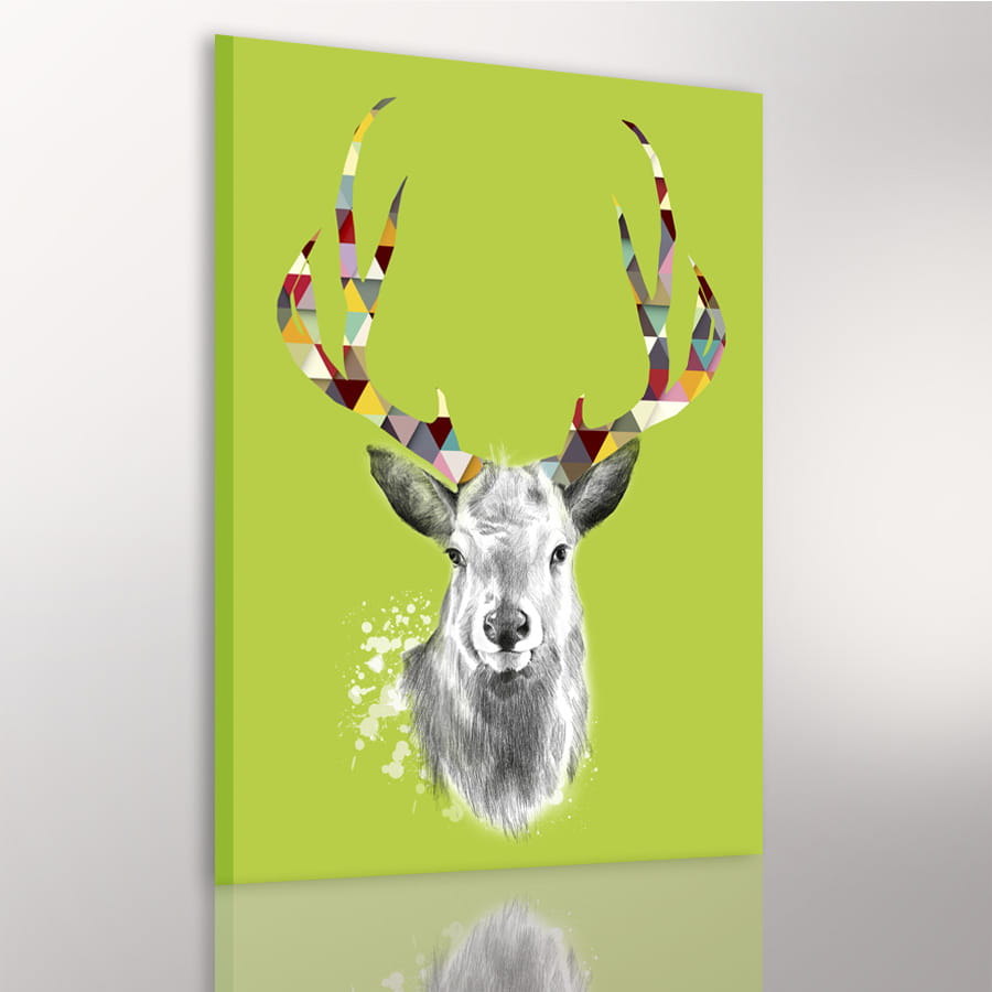 Obraz na plátně SCANDI DEER D různé rozměry Ludesign ludesign obrazy: 100x70 cm