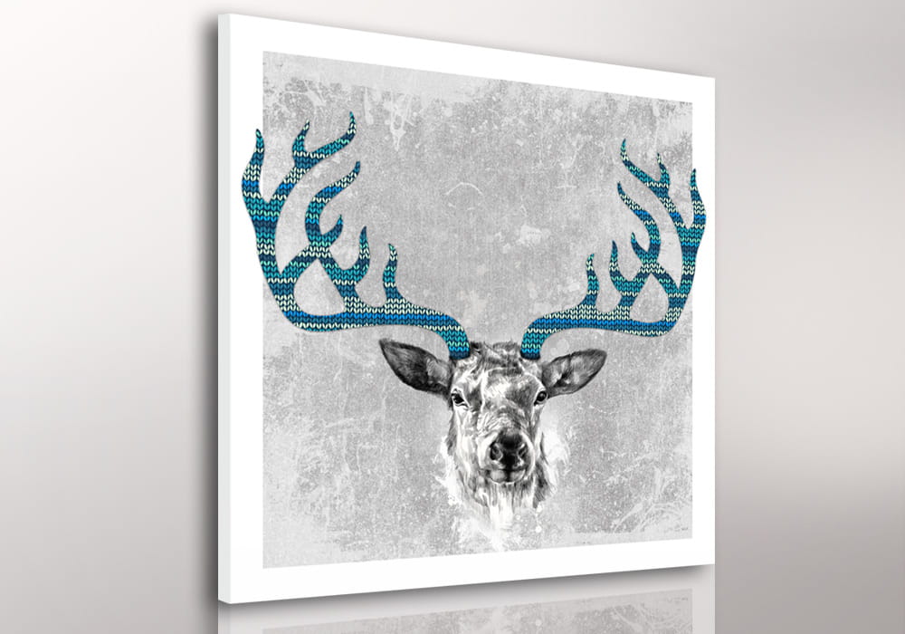 Obraz na plátně SCANDI DEER E různé rozměry Ludesign ludesign obrazy: 80x80 cm