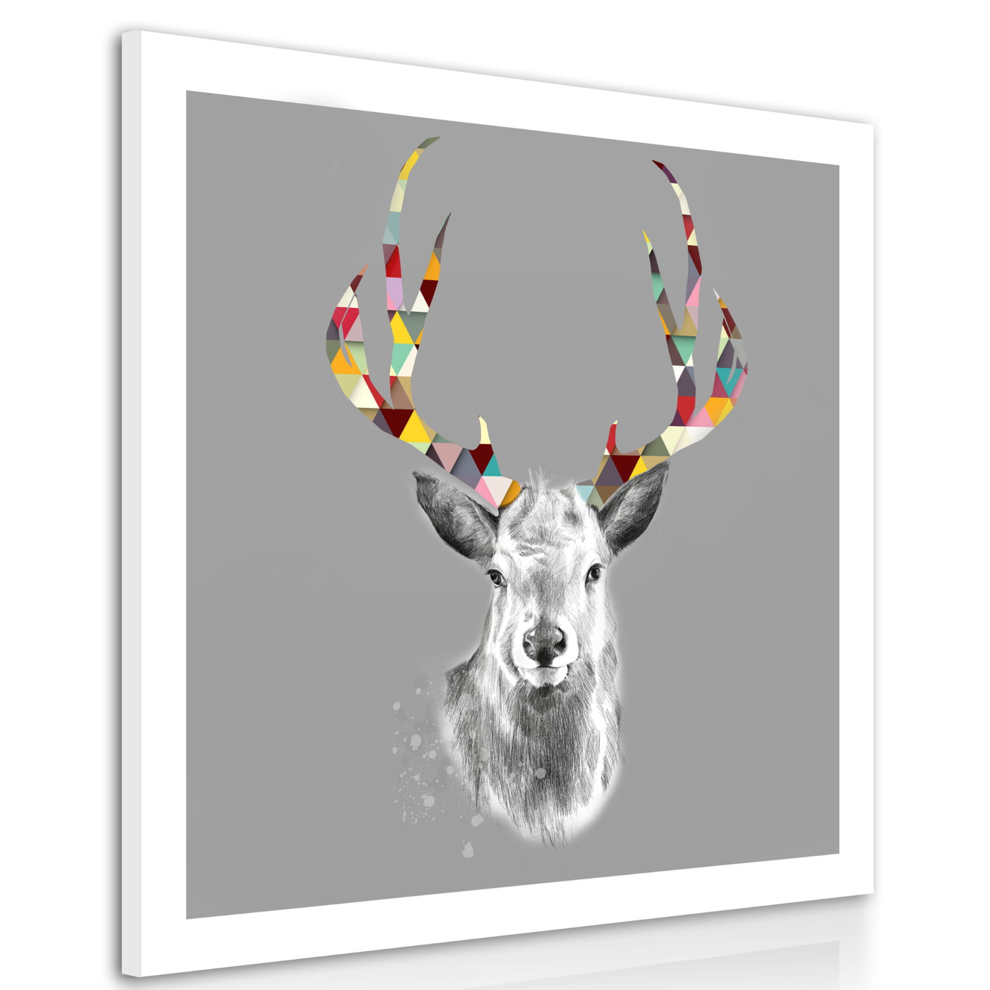 Obraz na plátně SCANDI DEER I různé rozměry Ludesign ludesign obrazy: 60x60 cm