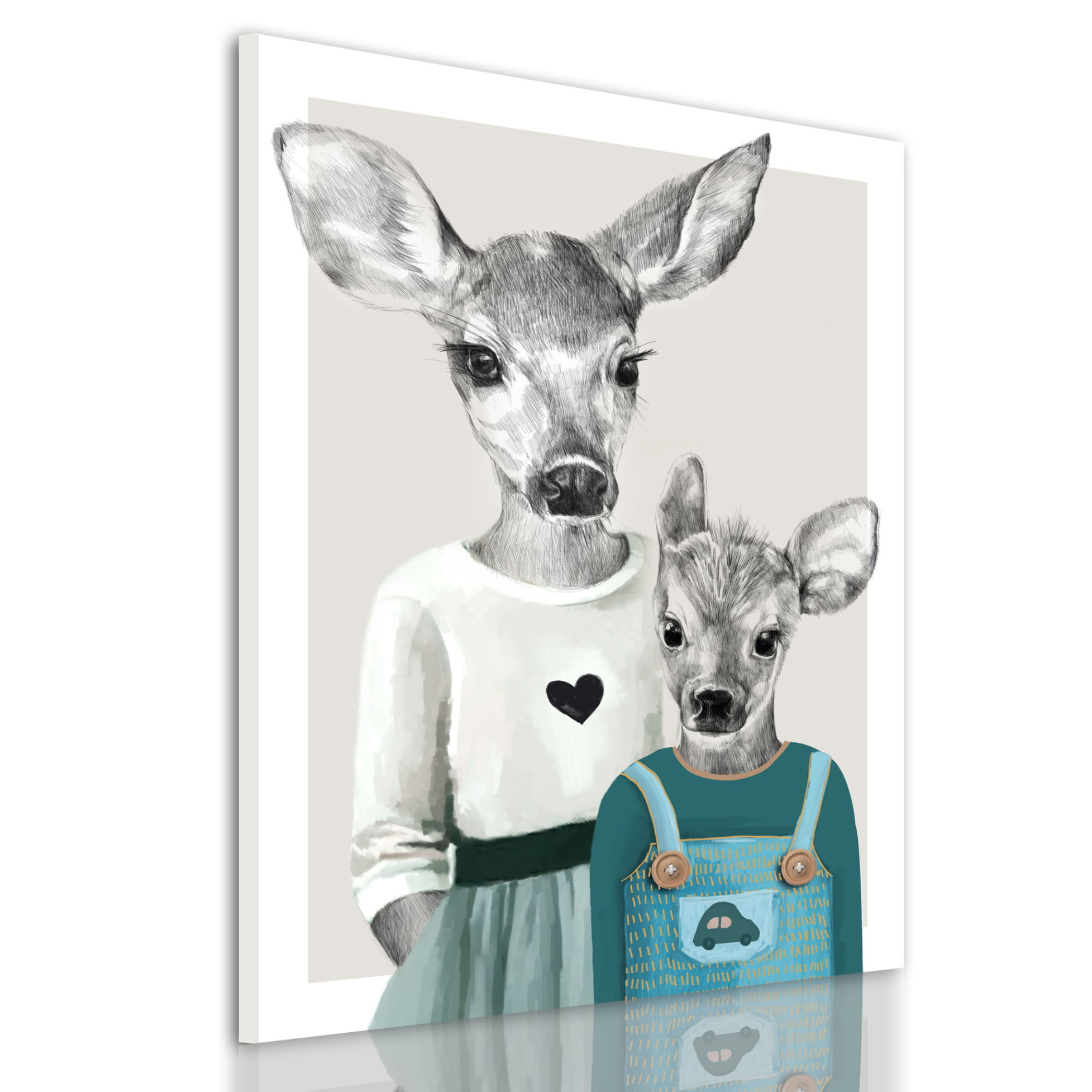 Obraz na plátně YOUNG DEER různé rozměry Ludesign ludesign obrazy: 80x60 cm