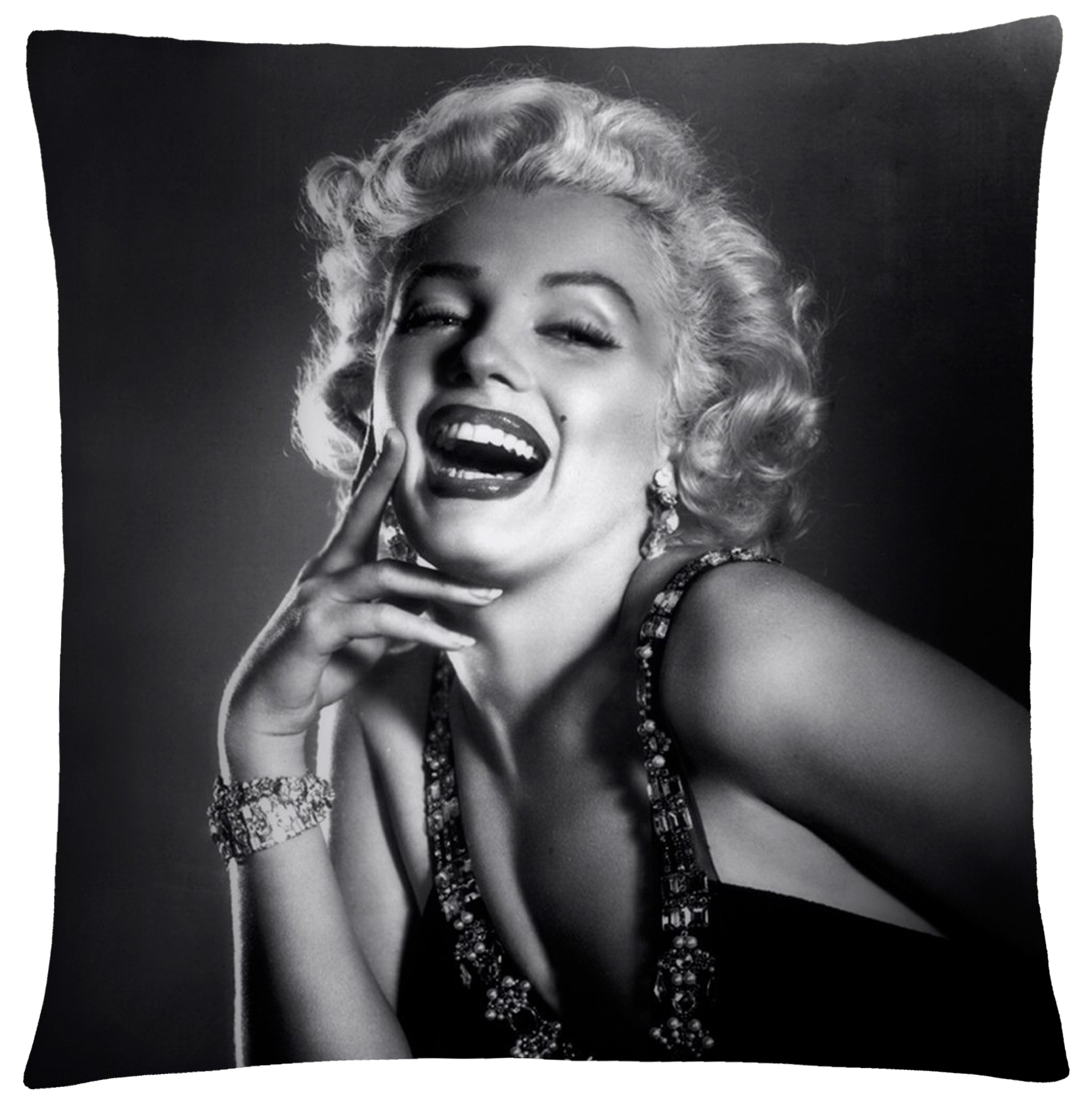 Polštář Marilyn Monroe 02 Mybesthome 40x40 cm Varianta: Povlak na polštář s antialergickou prošívanou výplní, 40x40 cm