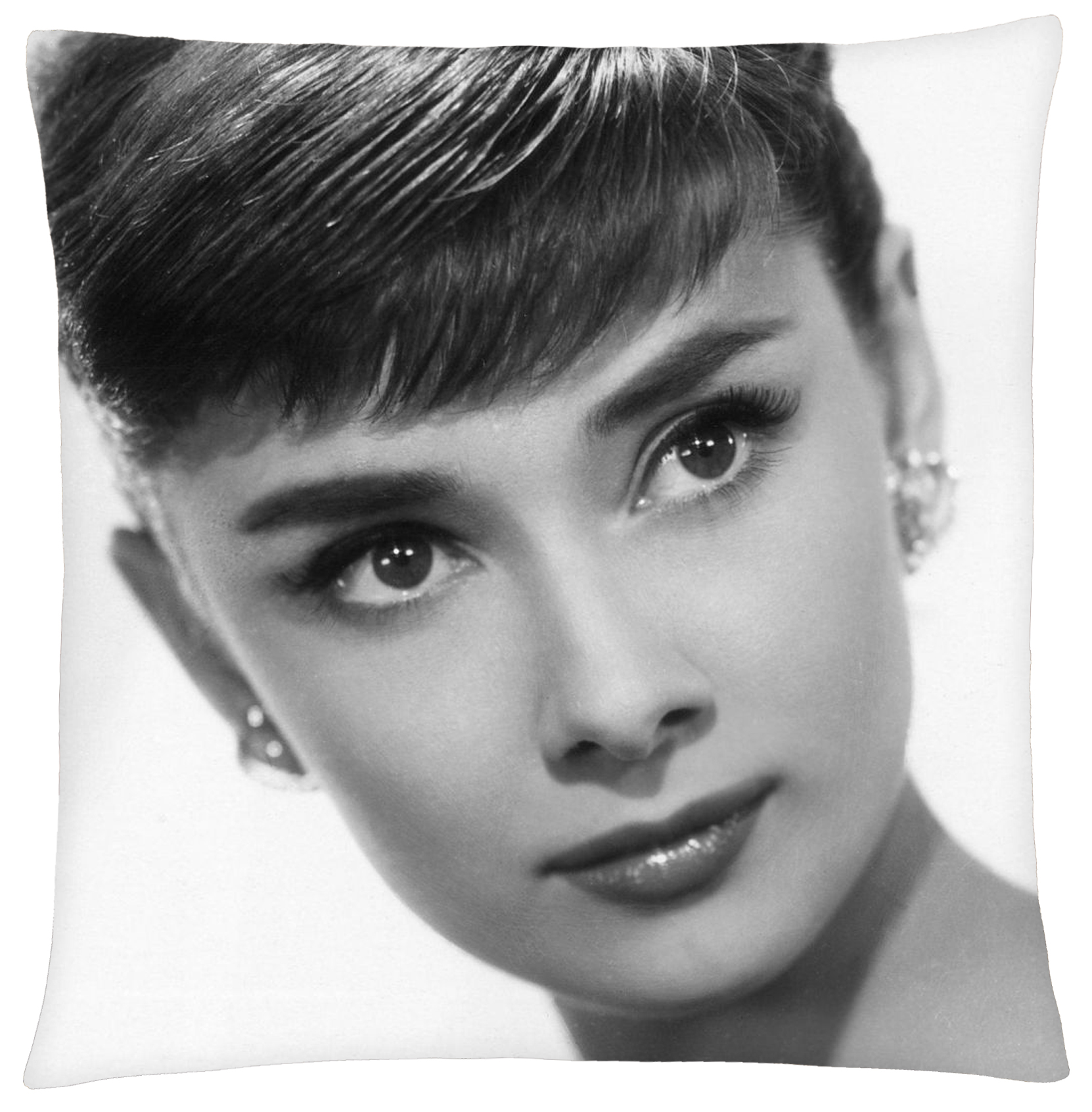 Polštář Audrey Hepburn 02 Mybesthome 40x40 cm Varianta: Povlak na polštář s antialergickou prošívanou výplní, 40x40 cm