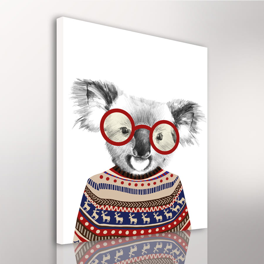 Obraz na plátně MEDVÍDEK KOALA C různé rozměry Ludesign ludesign obrazy: 100x80 cm