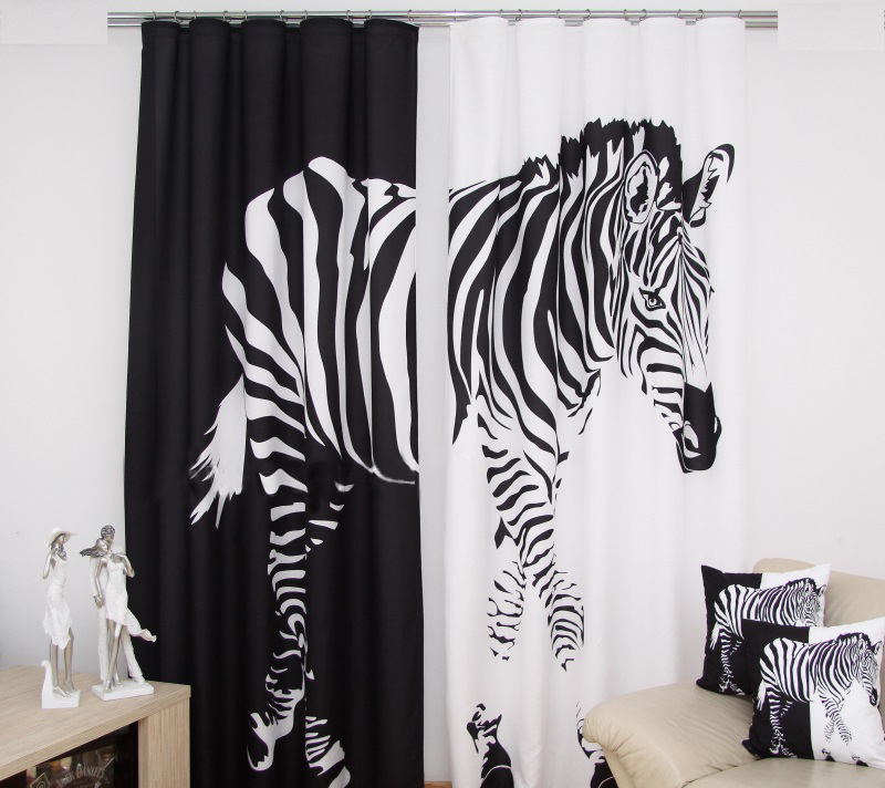 3D dekorační závěs 40 ZEBRA 2x160x250 cm MyBestHome