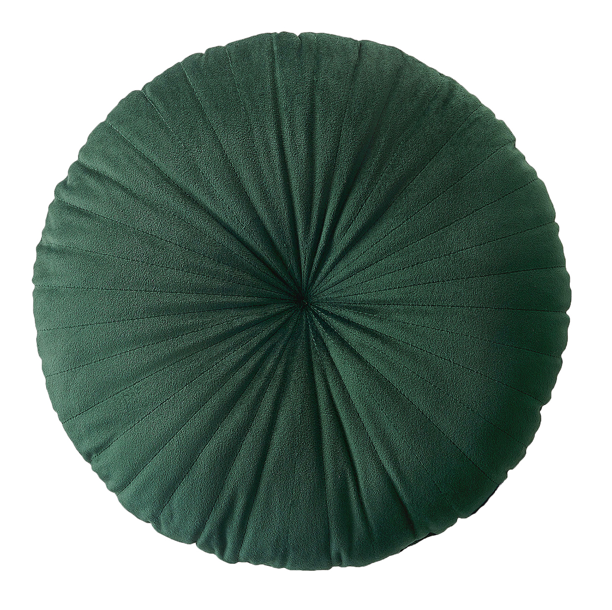 Polštář s výplní MILO zelená Ø 45 cm x 15 cm Mybesthome