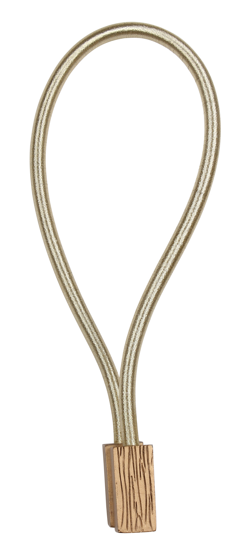 Dekorační ozdobná šňůra na závěsy s magnetem FILIPE , zlatá 38 cm Mybesthome
