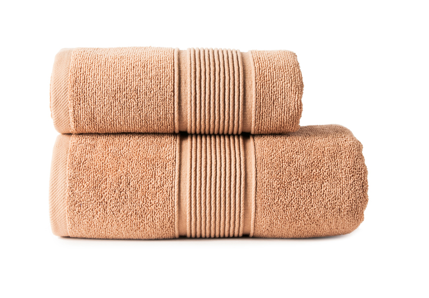 Bavlněný froté ručník s bordurou NAOMI 50x90 cm, kávová, 500 gr Mybesthome