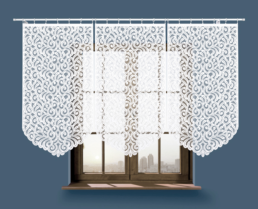 Panelová dekorační záclona ANIKA, bílá, šířka 75 cm výška od 120 cm do 160 cm (cena za 1 kus panelu) MyBestHome Rozměr: 75x140 cm
