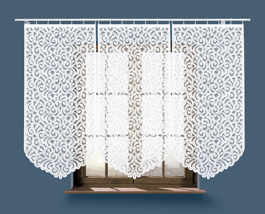 Panelová dekorační záclona ANIKA, bílá, šířka 75 cm výška od 120 cm do 160 cm (cena za 1 kus panelu) MyBestHome Rozměr: 75x160 cm