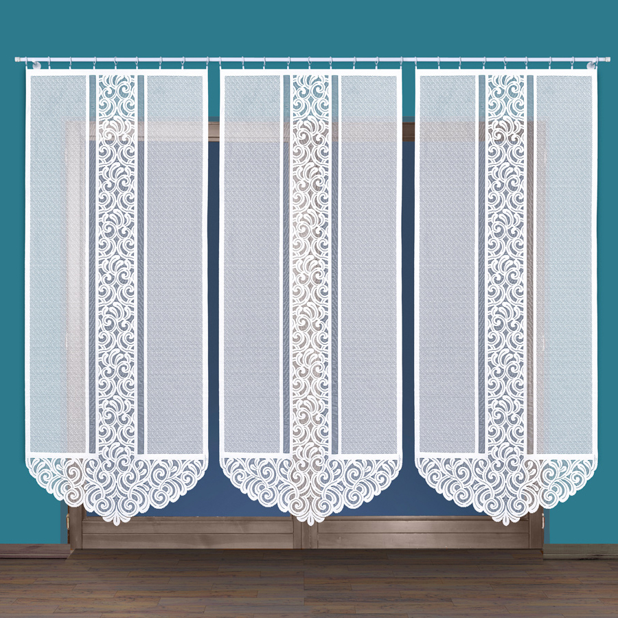 Panelová dekorační záclona ANNA LONG, bílá, šířka 90 cm výška 230 cm nebo 250 cm (cena za 1 kus panelu) MyBestHome Rozměr: 90x230 cm