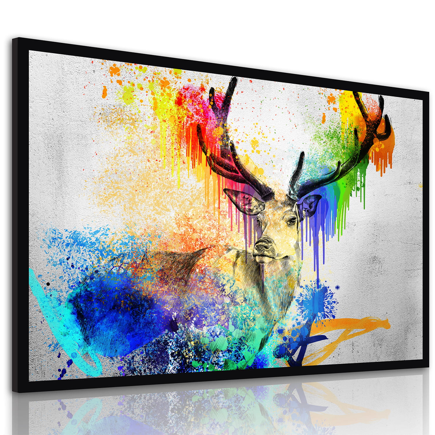 Obraz na plátně GLAM DEER motiv A různé rozměry Ludesign ludesign obrazy: 80x60 cm