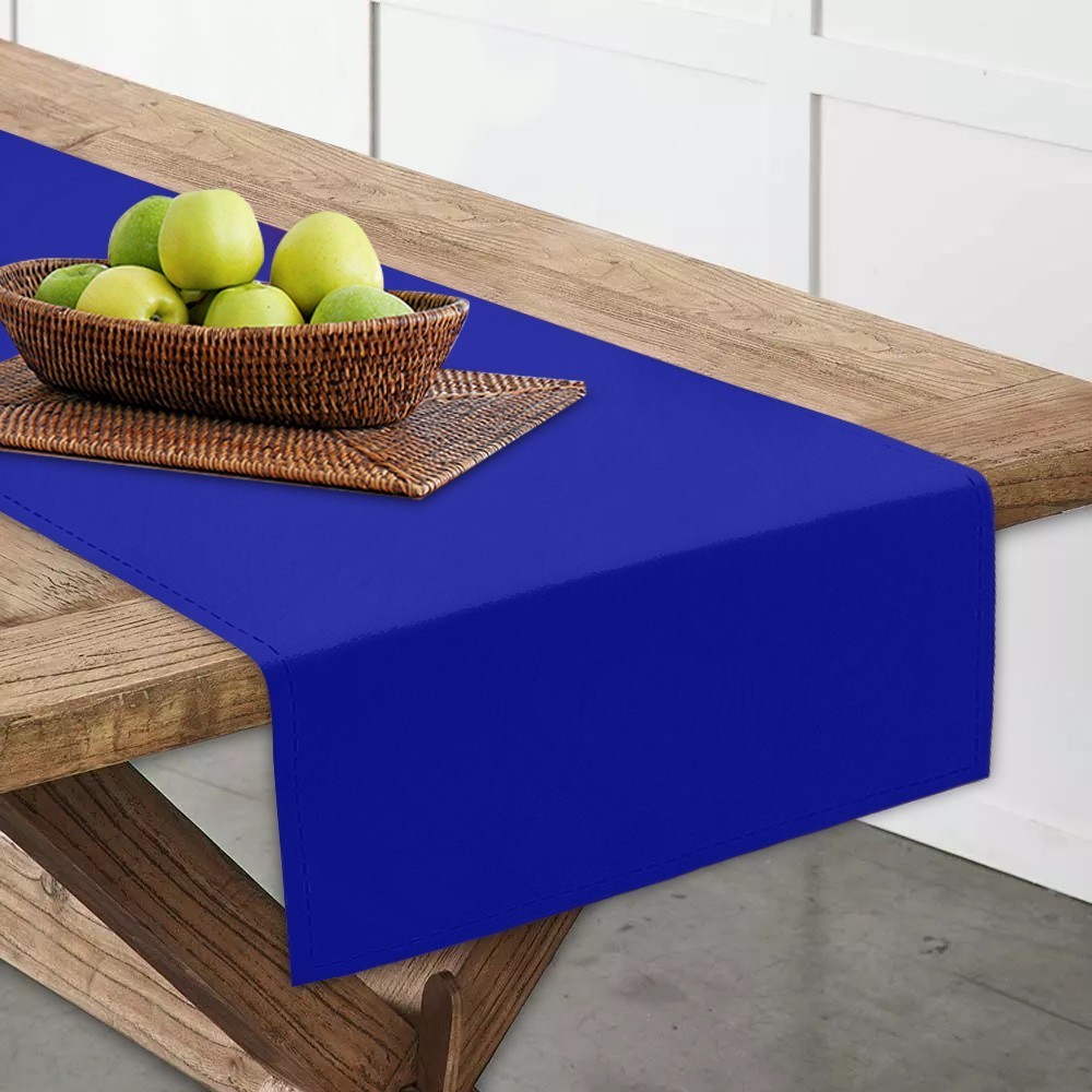 Ubrus - běhoun na stůl MANUEL tmavě modrá více rozměrů Mybesthome Rozměr: 40x180 cm