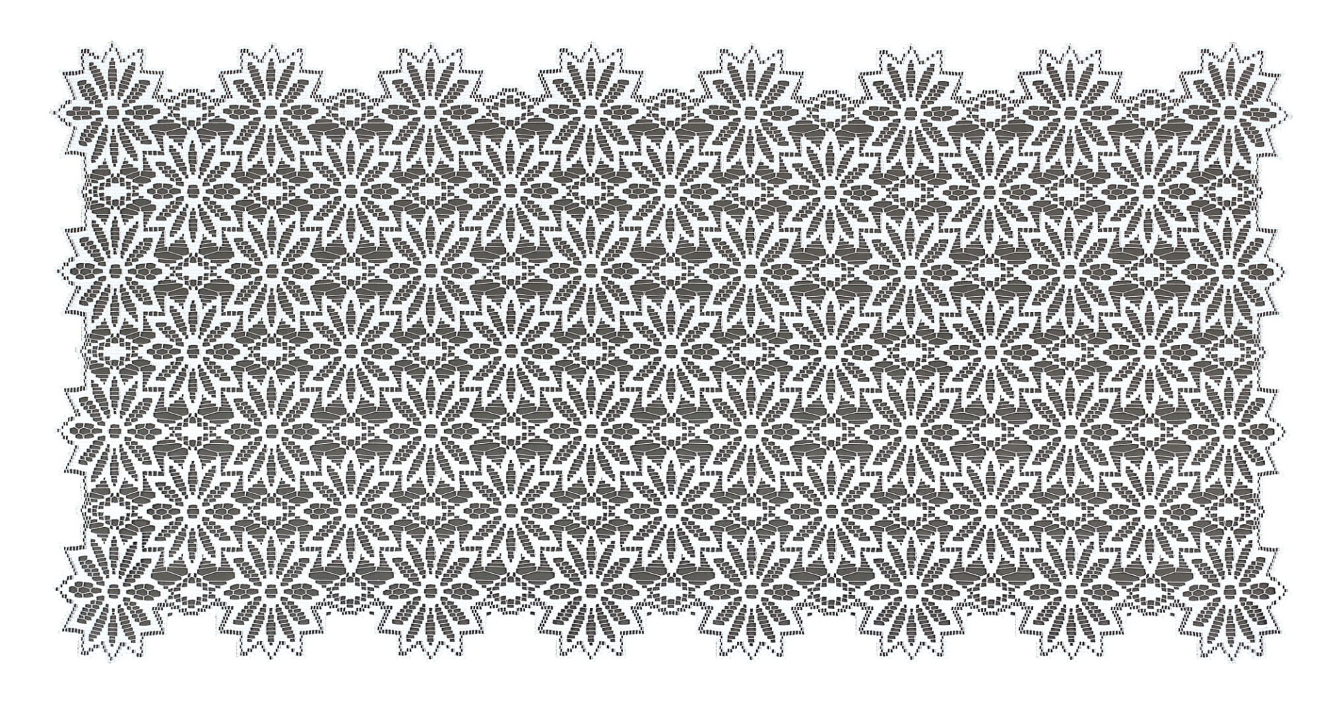 Žakárový ubrus - běhoun NICKSON různé rozměry bílá/šedá MyBestHome Rozměr: 60x120 cm