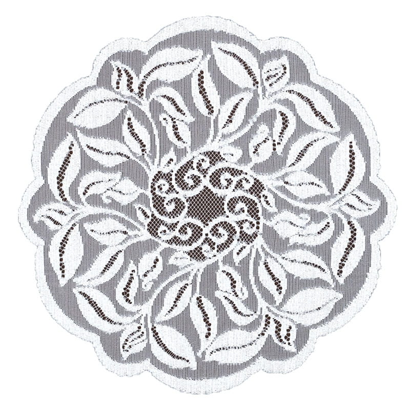 Dekorační žakárový ubrousek CAMILA bílá Ø 35 cm MyBestHome