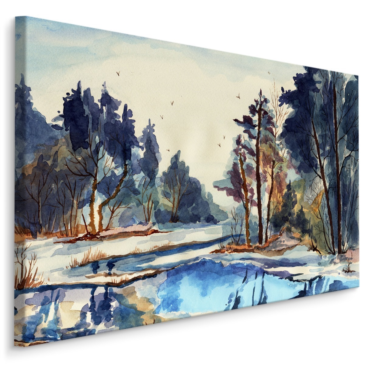MyBestHome BOX Plátno Zimní Krajina Jako Namalovaná Varianta: 120x80