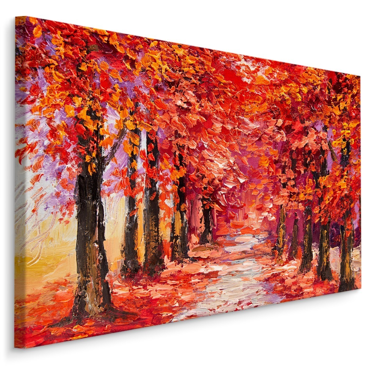 MyBestHome BOX Plátno Podzimní Les V Teplých Barvách Varianta: 120x80