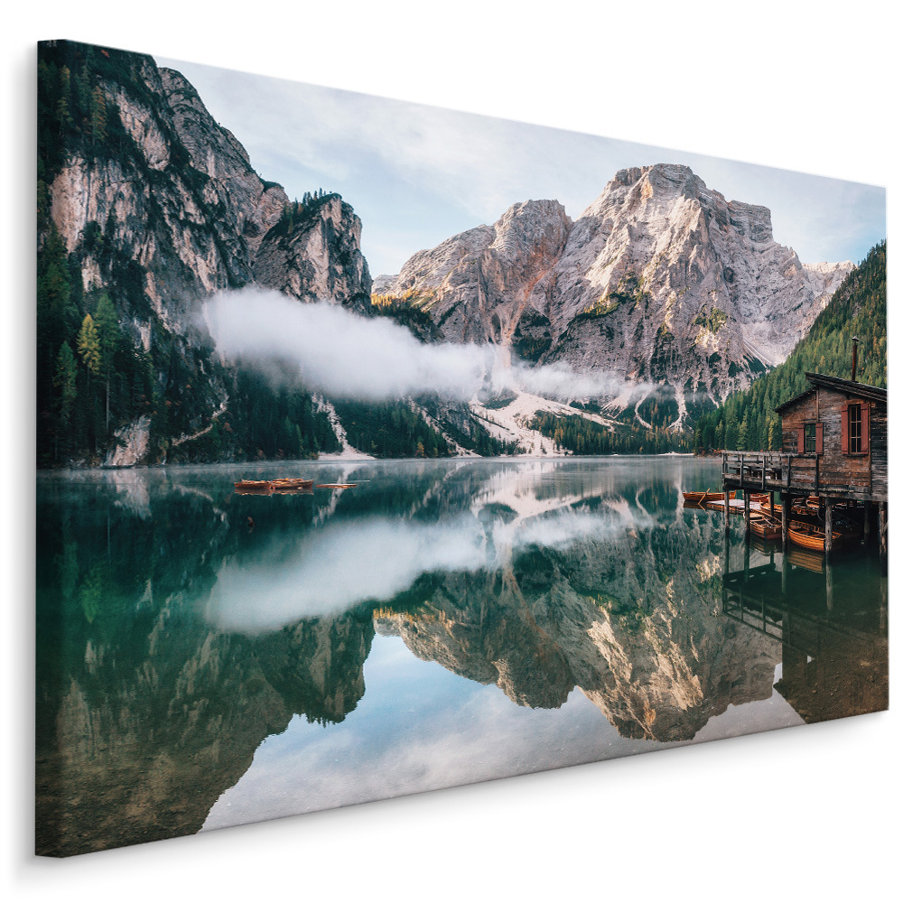 MyBestHome BOX Plátno Divoké Jezero Braies, Itálie Varianta: 120x80