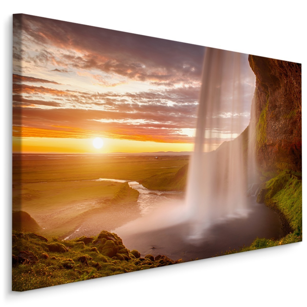 MyBestHome BOX Plátno Vodopád Seljalandsfoss Na Islandu Varianta: 120x80