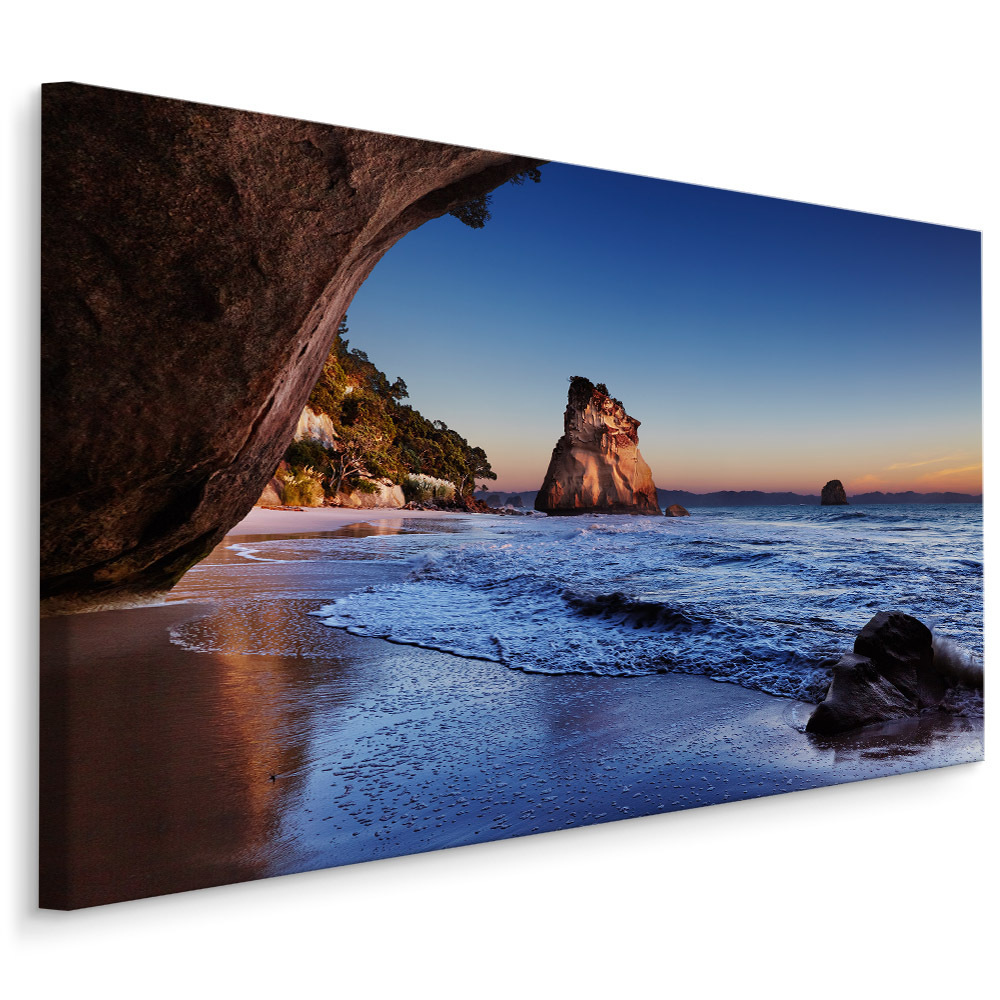 MyBestHome BOX Plátno Pláž - Nový Zéland Varianta: 120x80