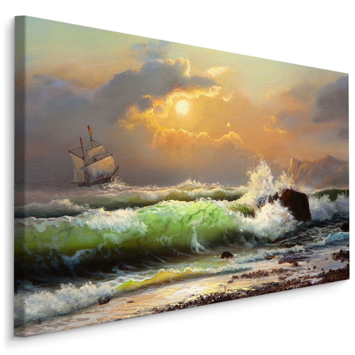 MyBestHome BOX Plátno Loď V Rozbouřeném Moři Varianta: 120x80