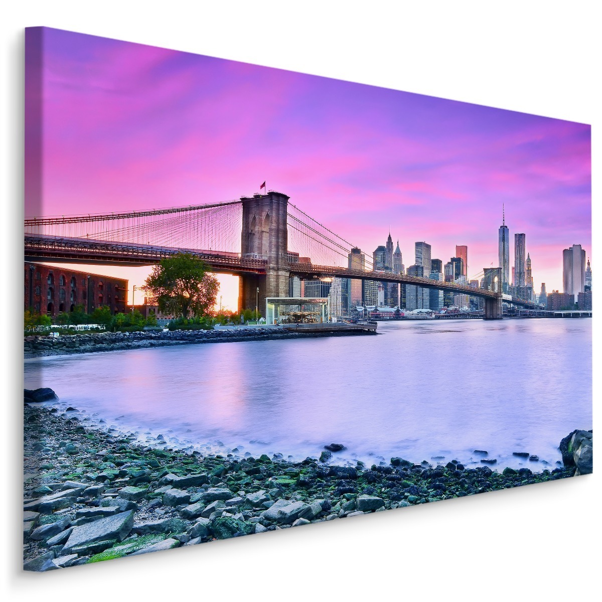 MyBestHome BOX Plátno Pohled Na New York Za Soumraku Varianta: 40x30