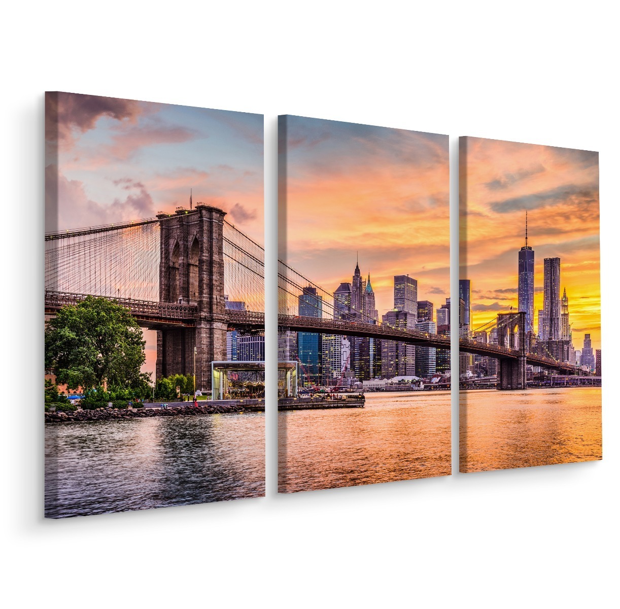 MyBestHome BOX Vícedílné plátno New York City Panoramatická Krajina Varianta: 100x150