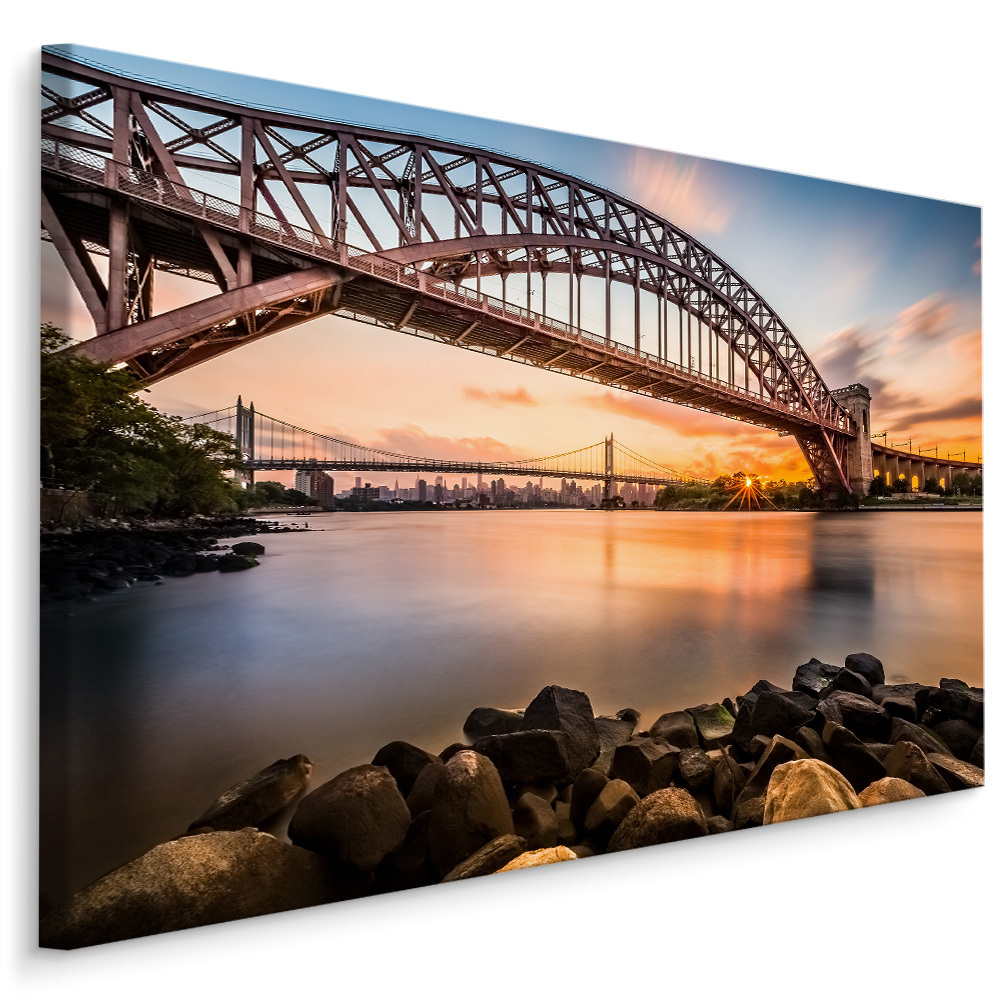 MyBestHome BOX Plátno Hell Gate Bridge, New York Varianta: 90x60