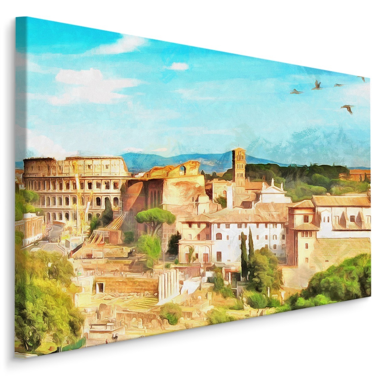 MyBestHome BOX Plátno Panorama Říma Jako Malované Varianta: 90x60