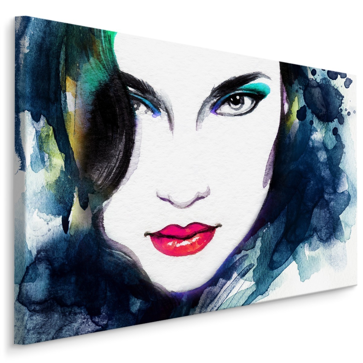 MyBestHome BOX Plátno Ženská Tvář V Akvarelové Edici Varianta: 90x60