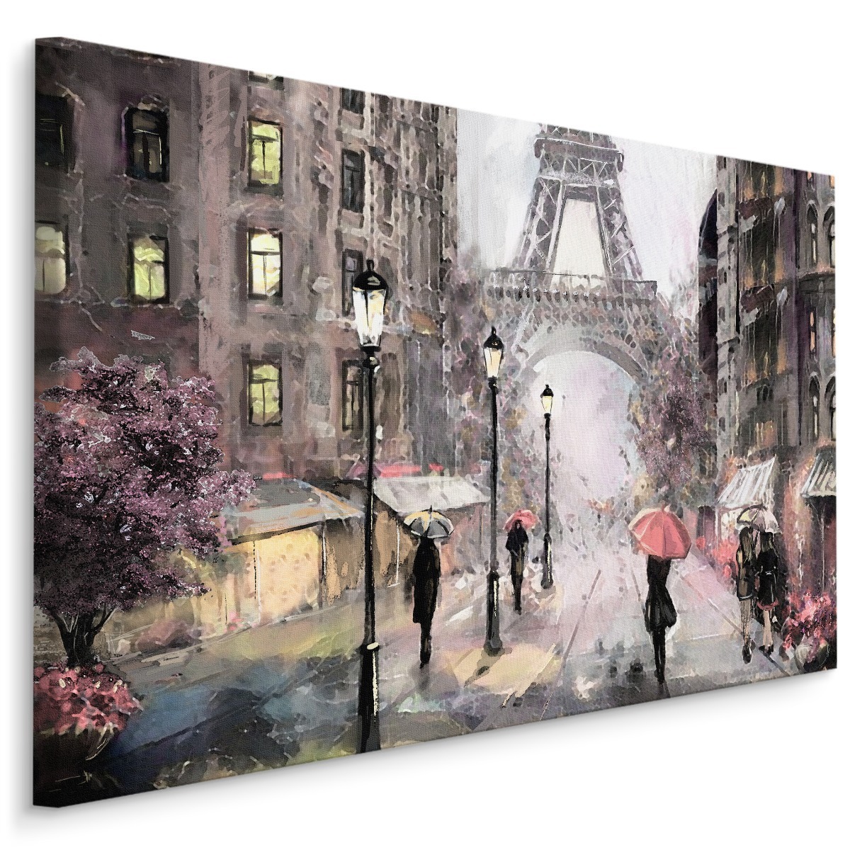 MyBestHome BOX Plátno Pařížská Ulice V Pastelových Barvách Varianta: 90x60