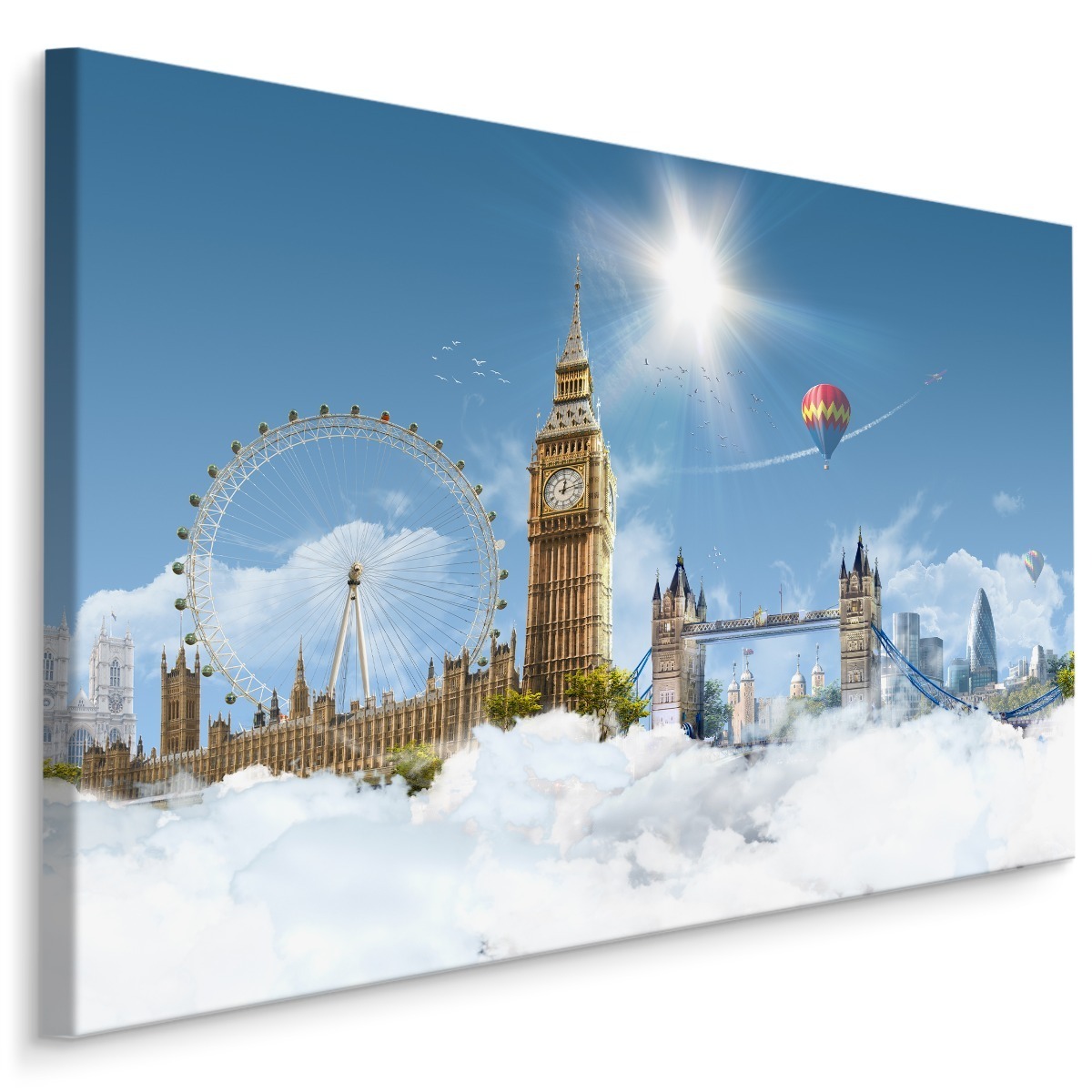 MyBestHome BOX Plátno Londýn V Oblacích Varianta: 90x60