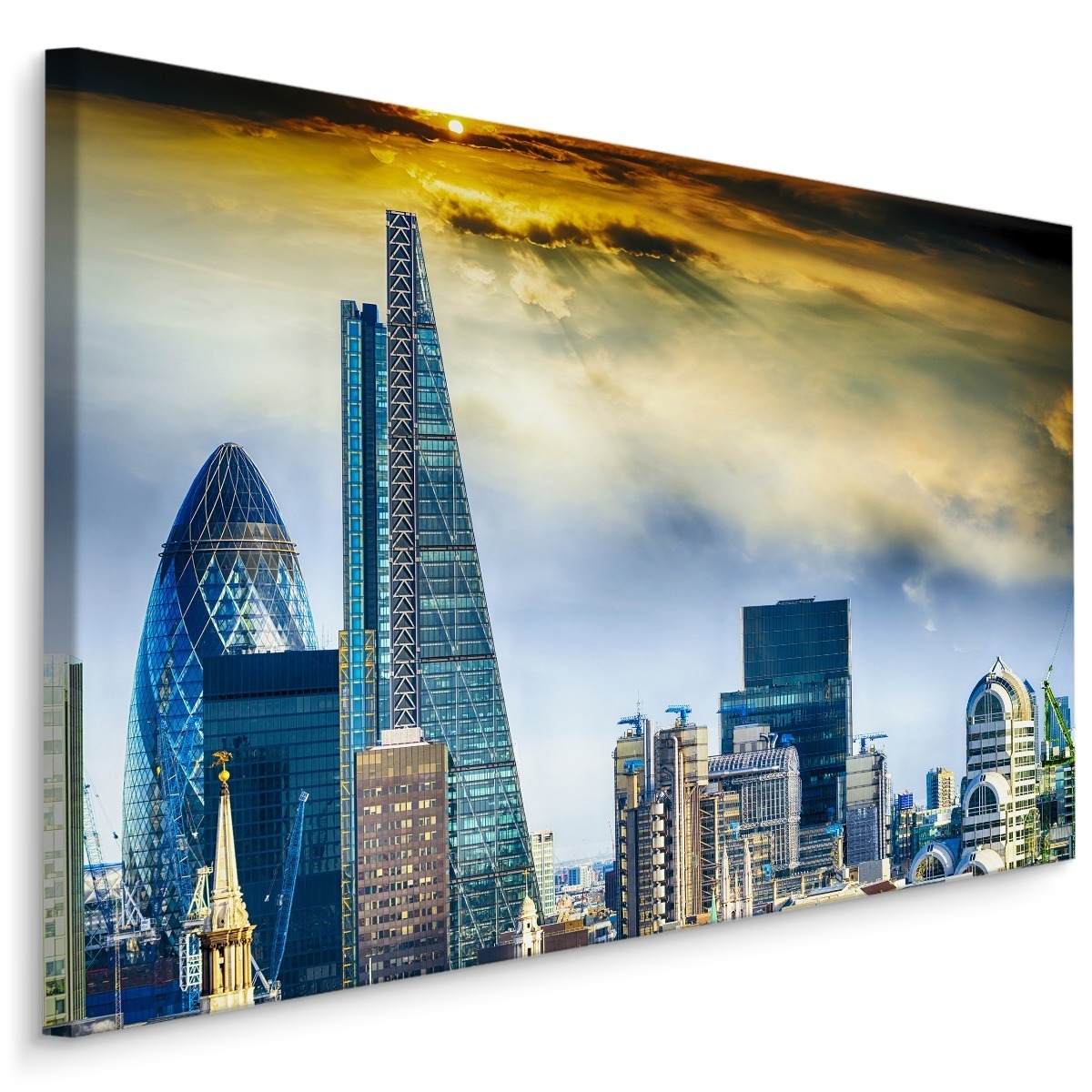MyBestHome BOX Plátno Londýnské Mrakodrapy 3D Varianta: 90x60