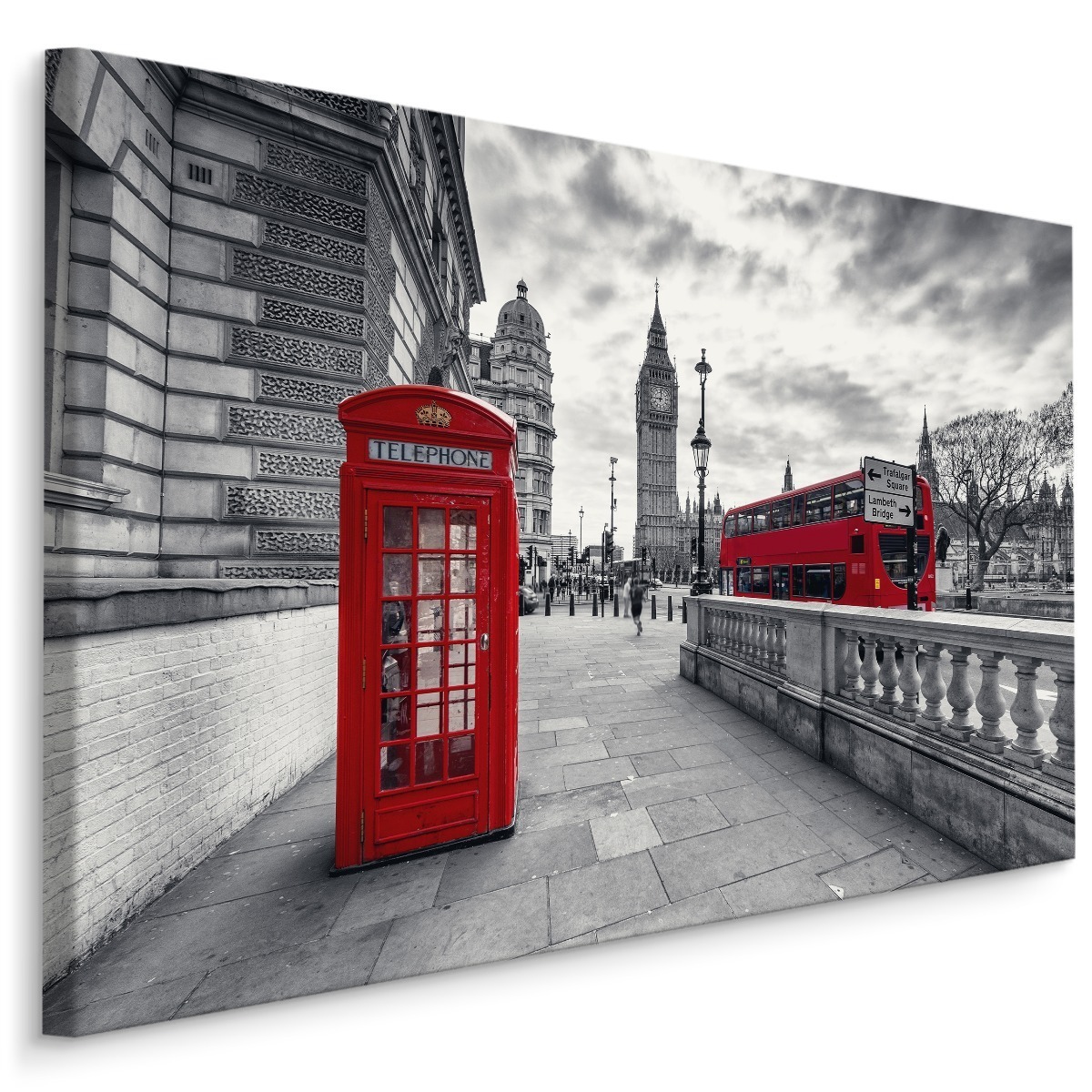 MyBestHome BOX Plátno Červená Telefonní Budka V Londýně Varianta: 90x60
