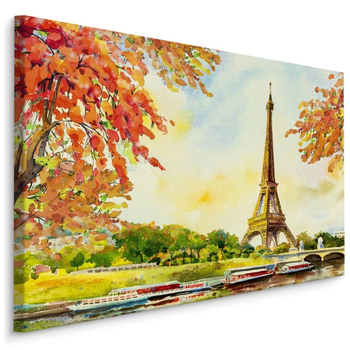 MyBestHome BOX Plátno Pohled Na Eiffelovu Věž Na Podzim Varianta: 90x60
