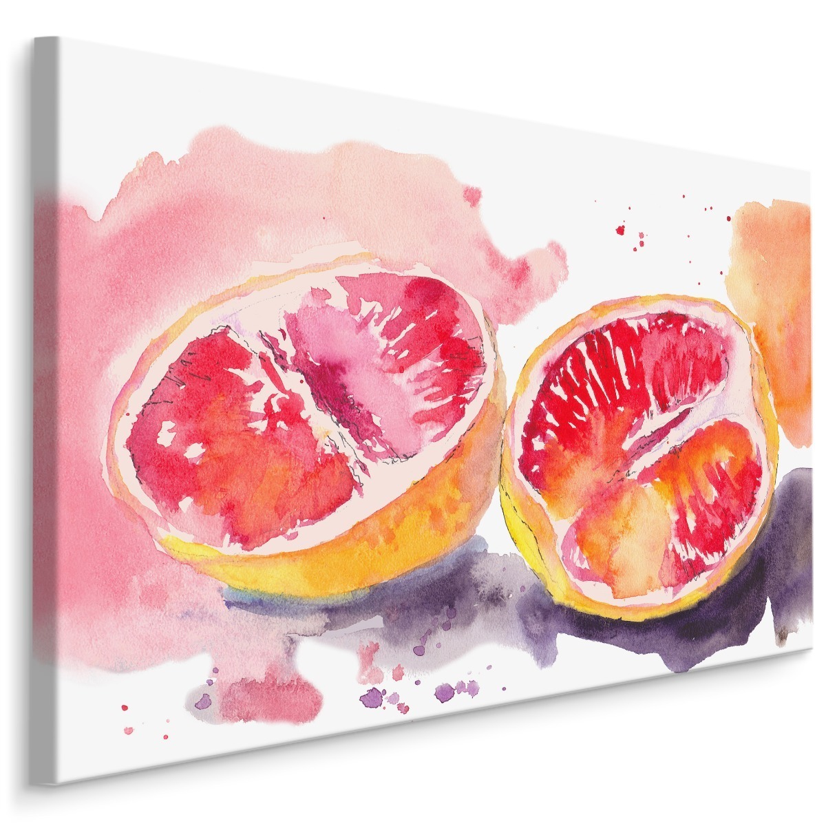 MyBestHome BOX Plátno Grapefruit Malovaný Akvarelem Varianta: 90x60