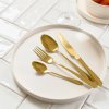 Sada nerezových příborů ABELE tmavě zlatá 16 kusů 951910