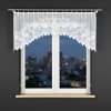 Dekorační oblouková krátká záclona na žabky DEMETRIA 80 bílá 250x80 cm MyBestHome