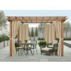 Venkovní zahradní závěs s poutky SANTIAGO color 17 světle béžová, různé rozměry MyBestHome