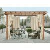 Venkovní zahradní závěs s poutky SANTIAGO color 16 smetanová, různé rozměry MyBestHome