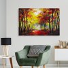 Plátno Lesní Krajina V Barvách Podzimu II.