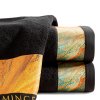 Bavlněný froté ručník s bordurou STEEL 50x90 cm, černá, 485 gr Eva Minge