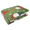 Vánoční deka z mikrovlákna MAGICAL CHRISTMAS zelená 150x200 cm