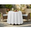 Kulatý ubrus na stůl NELSON bílá, Ø 180 cm France